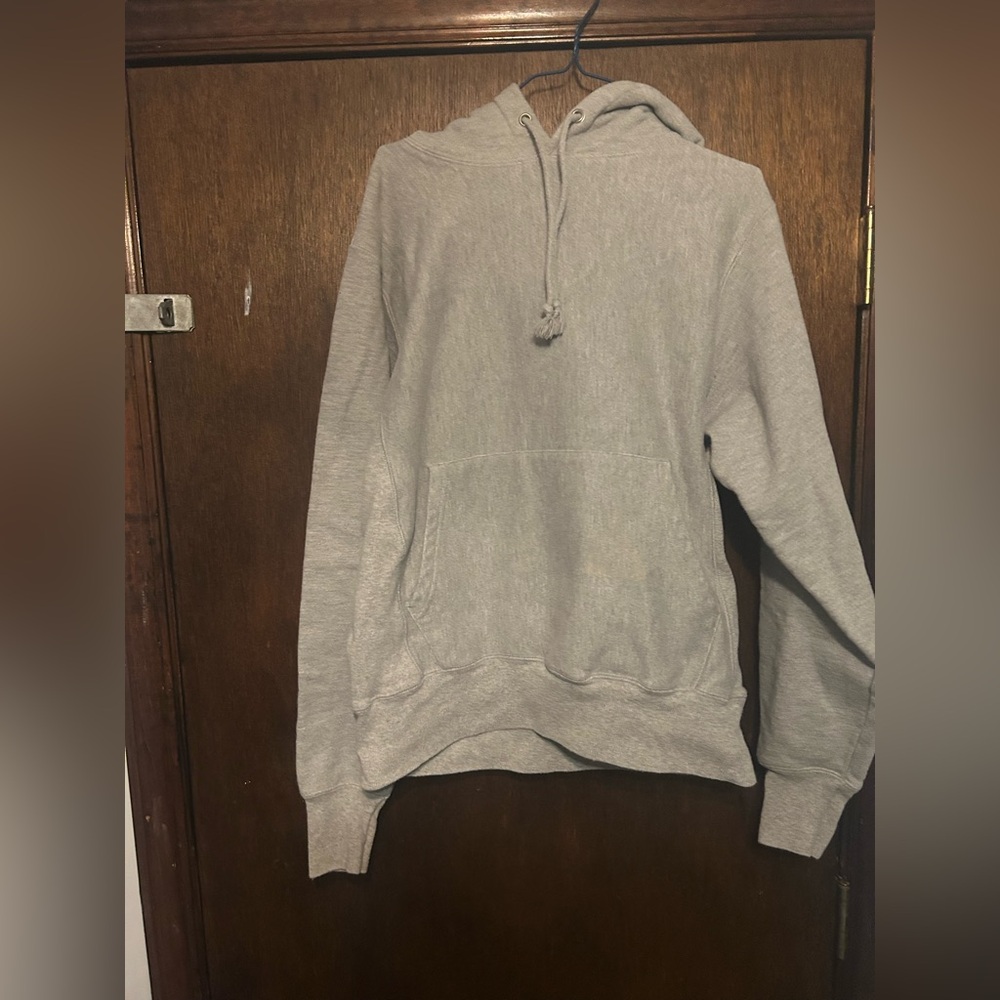 Champion Reverse Weave Light Gray Hoodie